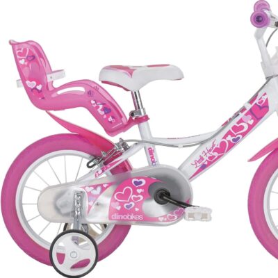 Alternative view of Bicicletta 14  Little Heart White/Pink