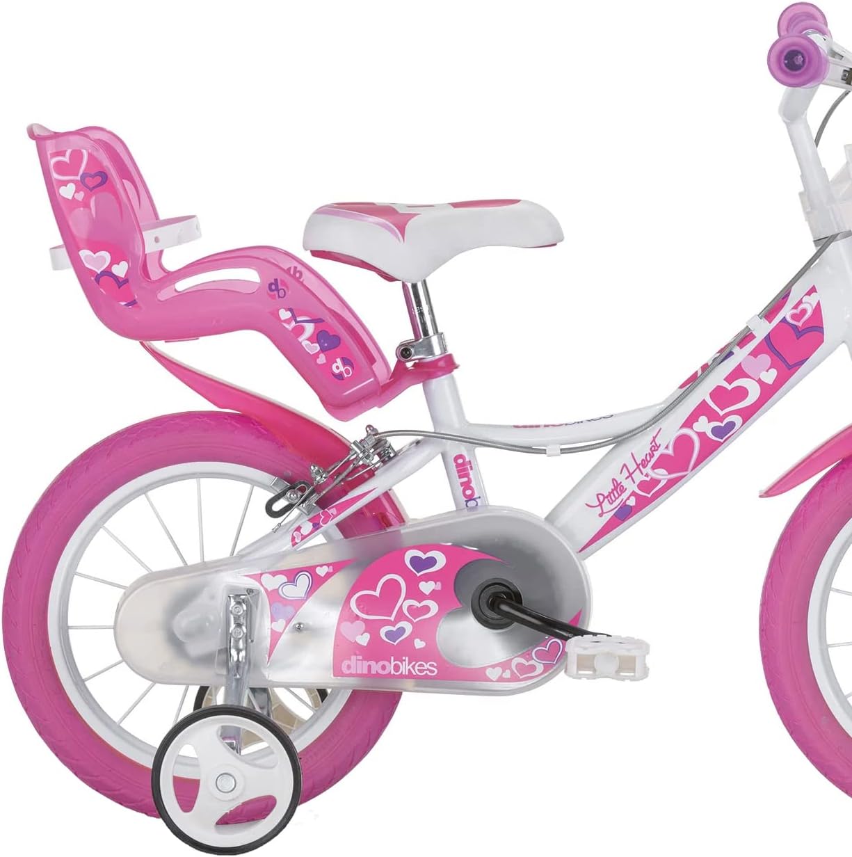 Bicicletta 16 Little Heart White/Pink - immagine 2