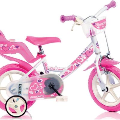 Bicicletta 12  Little Heart White/Pink