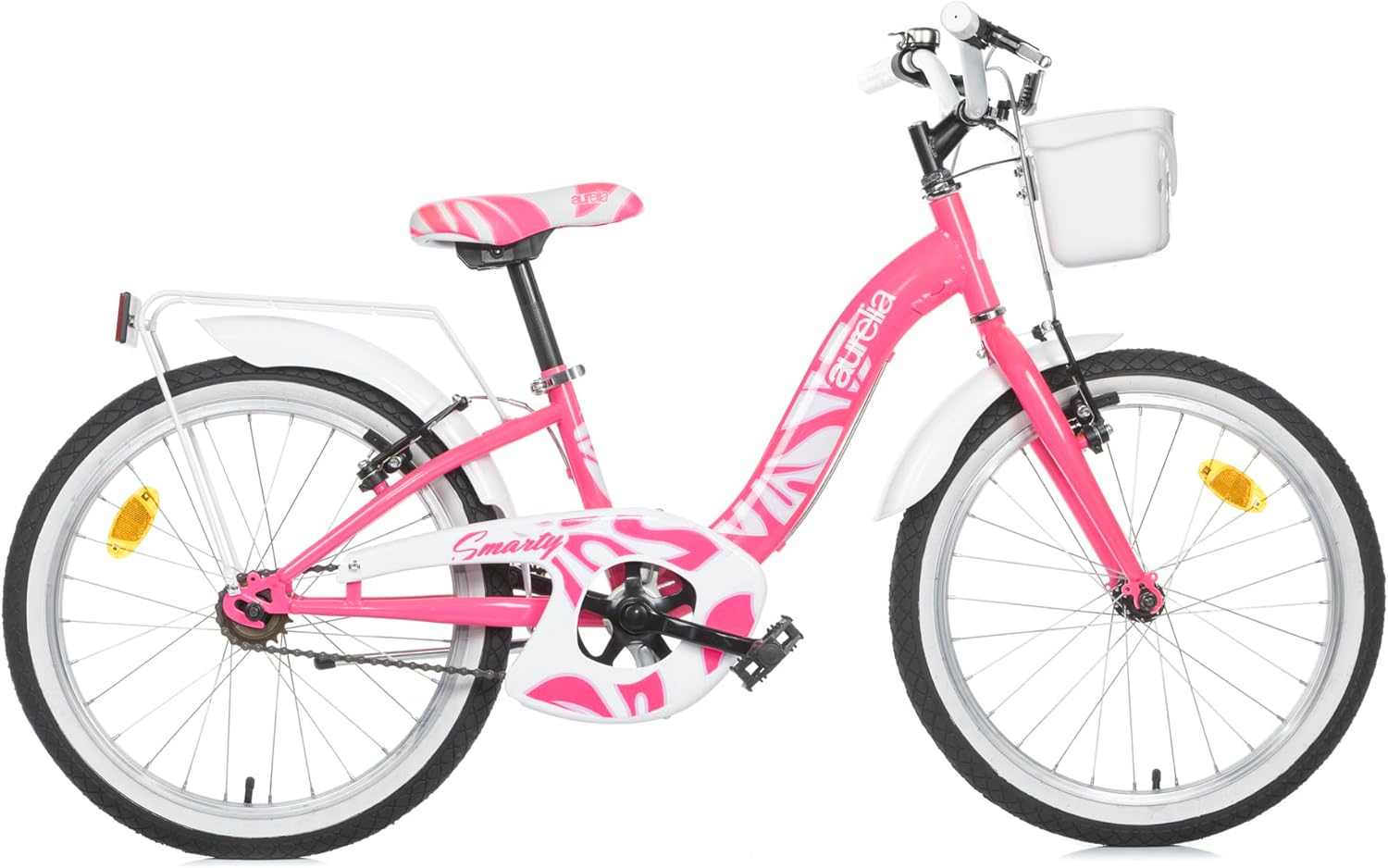 Bicicletta 20 Mtb Donna Fuxia Con Portapacchi
