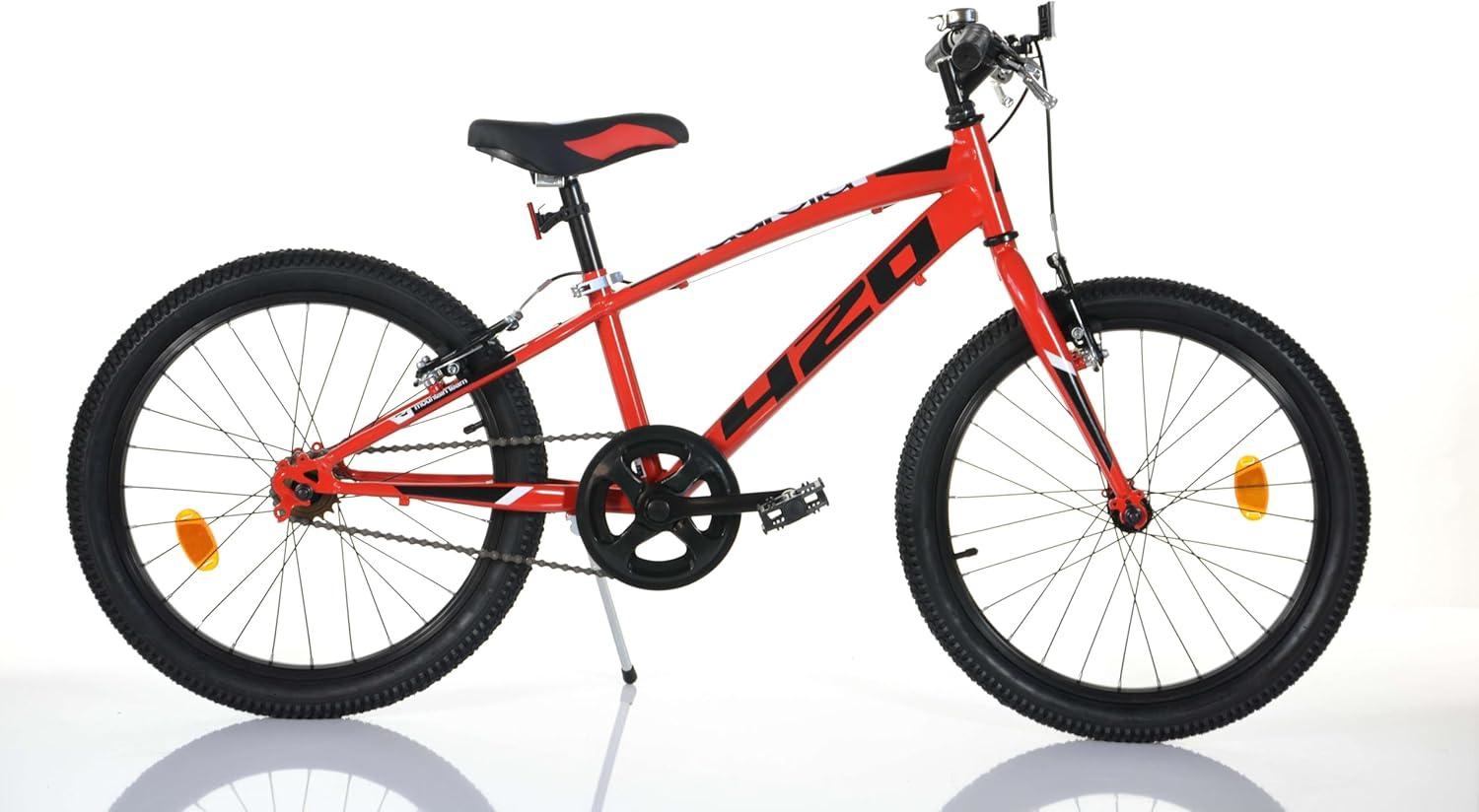 Bicicletta 20 Mtb Boy Rosso Senza Cambio