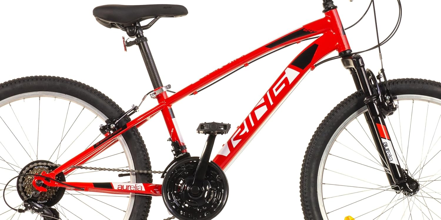 Bicicletta 24 Mtb Uomo Rosso - immagine 2