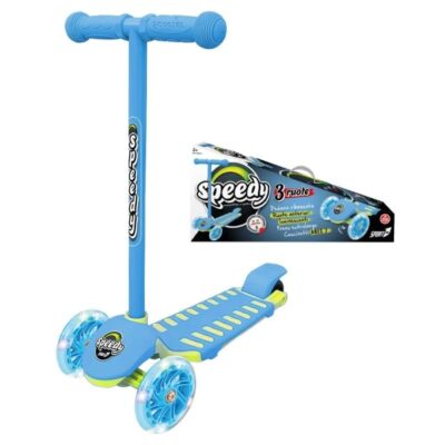 Scooter Speedy Azzurro C/Ruote Lumi