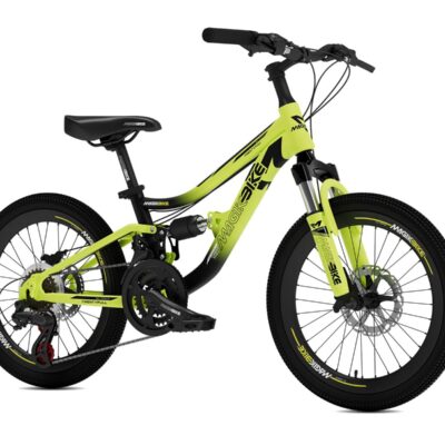 Bici 20 Mtb Full Bicolor Nero/Giallo