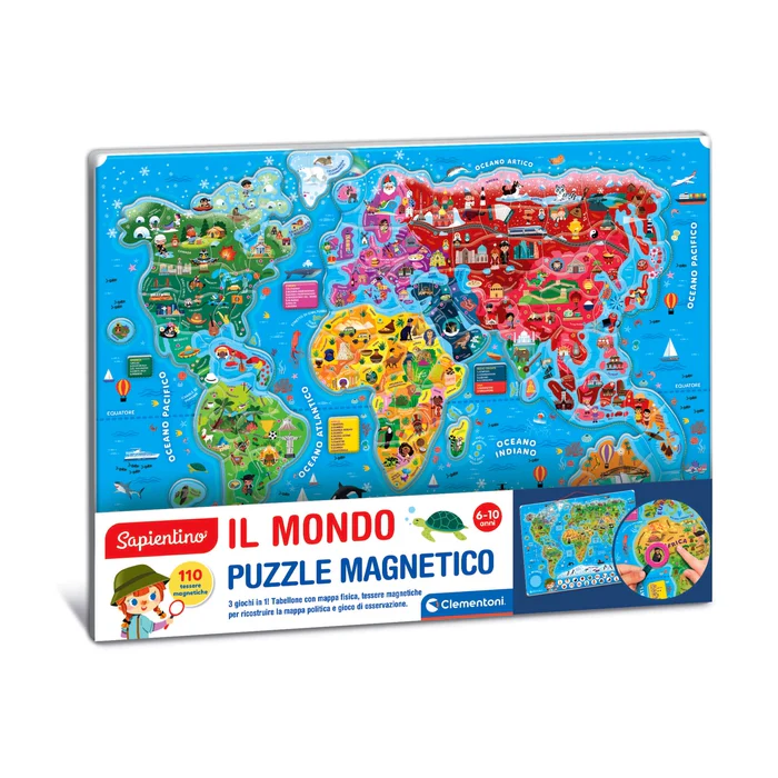 Il Mondo Puzzle Magnetico Sapientino
