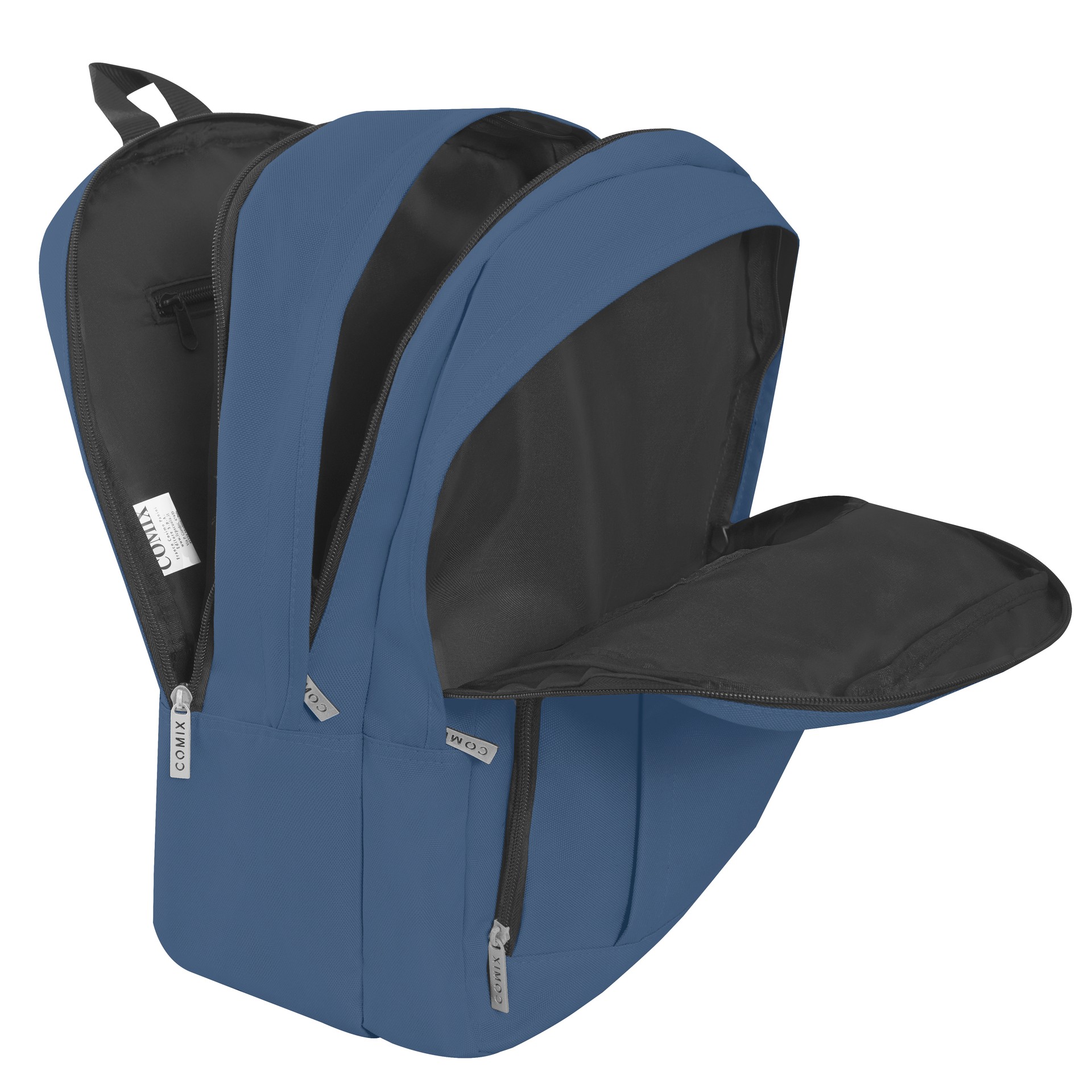 Zaino Organizzato Monocolore Dusty Blue Comix - immagine 4
