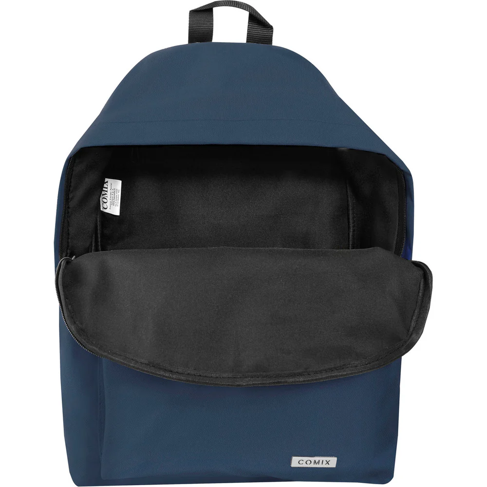 Zaino Americano Monocolore Blu Comix - immagine 3