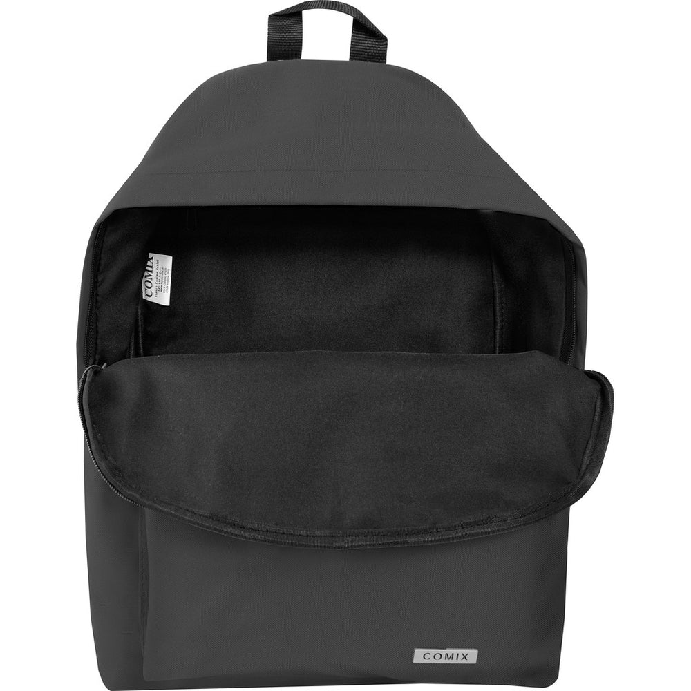 Zaino Americano Monocolore Nero Comix - immagine 3