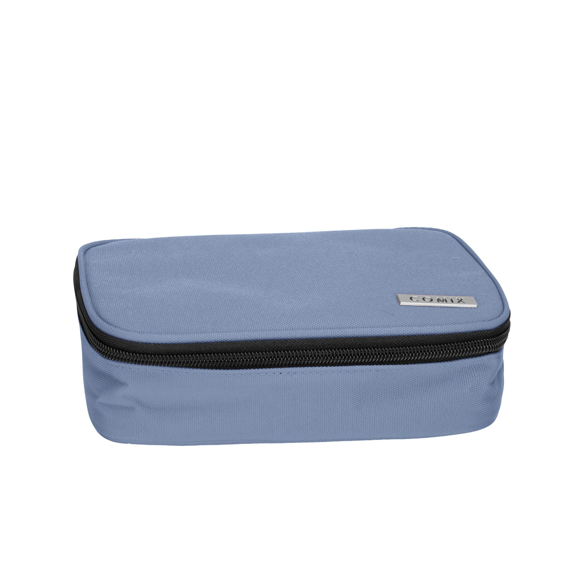 Astuccio Rettangolare Organizzato Maxi Monocolore Dusty Blue Comix - immagine 2