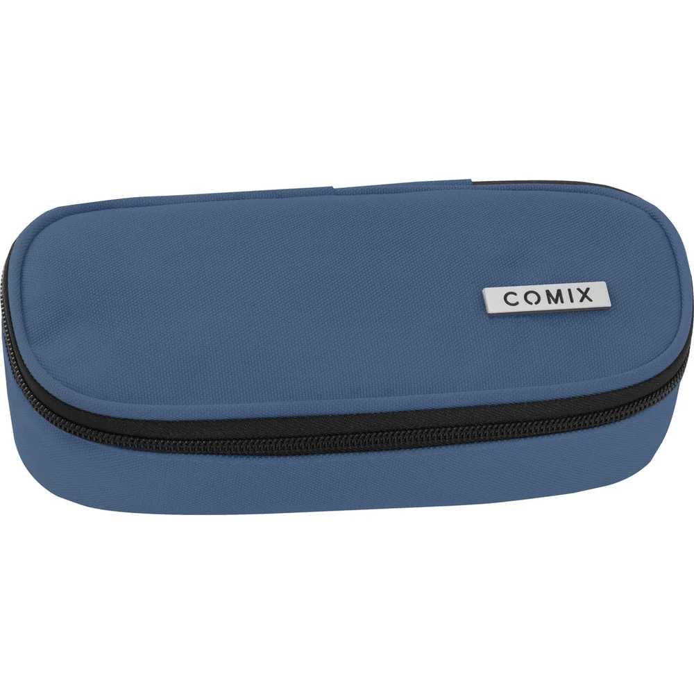 Astuccio Ovale Organizzato Monocolore Dusty Blue Comix