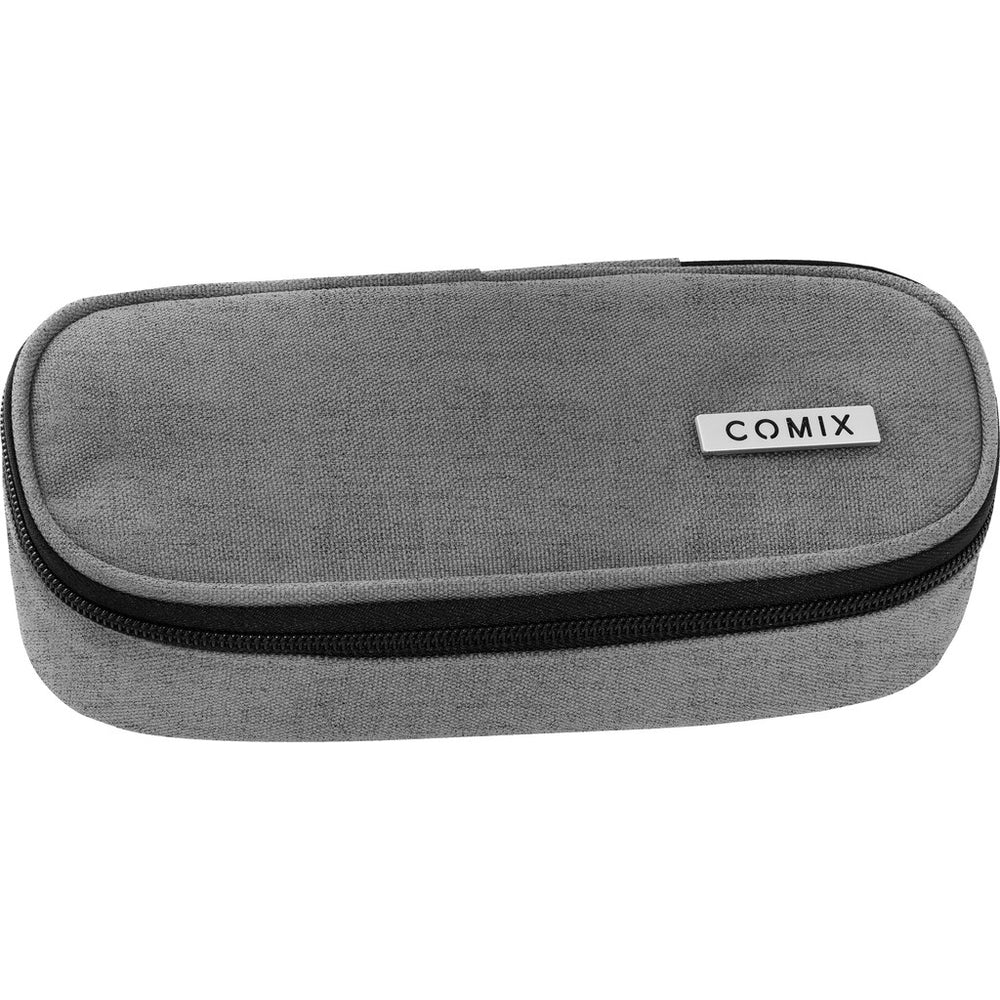 Astuccio Ovale Organizzato Monocolore Grigio Mel. Comix