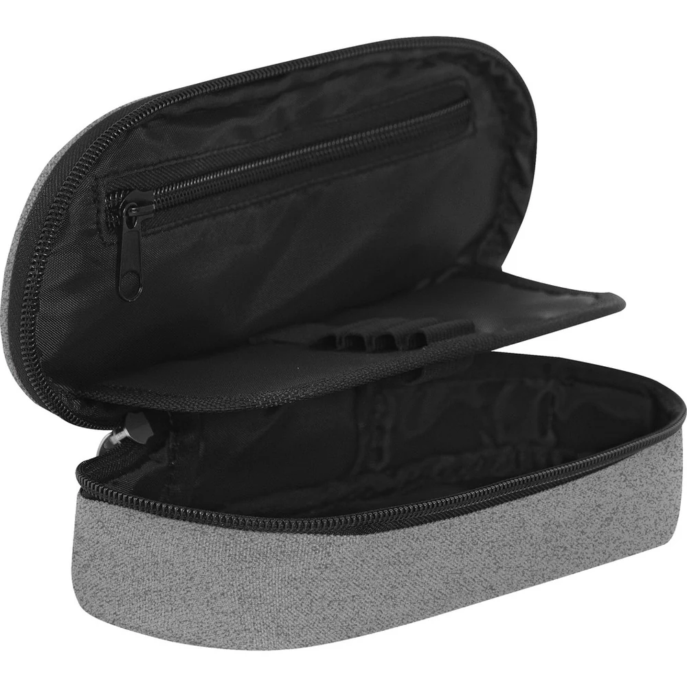 Astuccio Ovale Organizzato Monocolore Grigio Mel. Comix - immagine 2
