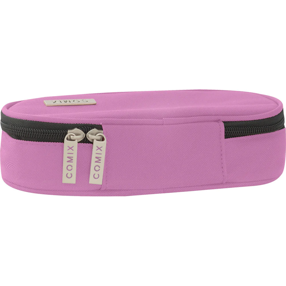 Astuccio Ovale Organizzato Monocolore Mauve Comix - immagine 3