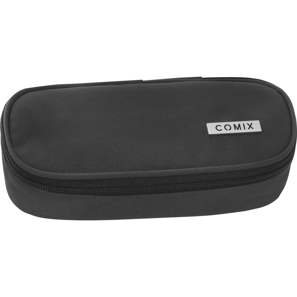 Astuccio Ovale Organizzato Monocolore Nero Comix