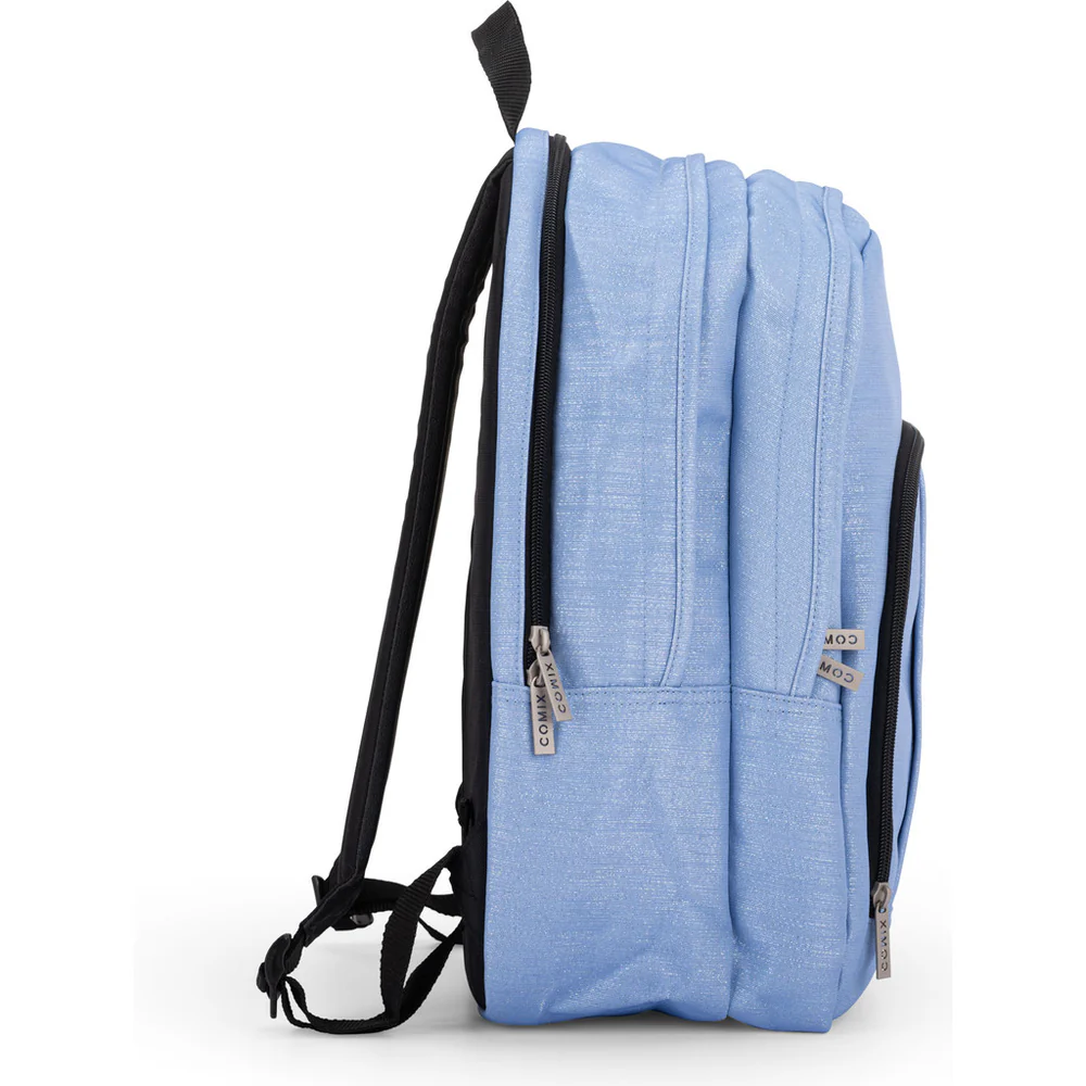 Zaino Organizzato Lurex Azzurro Comix - immagine 2