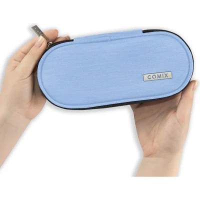 Alternative view of Astuccio Ovale Organizzato Lurex Azzurro Comix