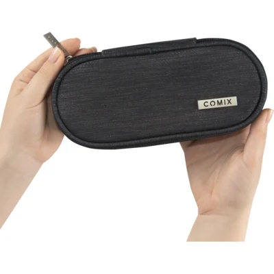 Alternative view of Astuccio Ovale Organizzato Lurex Nero Comix
