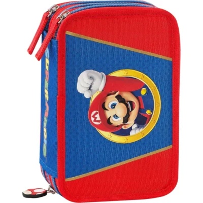 Astuccio Corredo 3 Zip Supermario