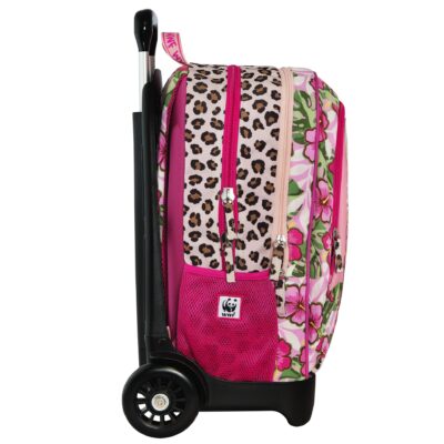 Alternative view of Zaino Organizzato Trolley Staccabile Wwf Illustrato Leopardo