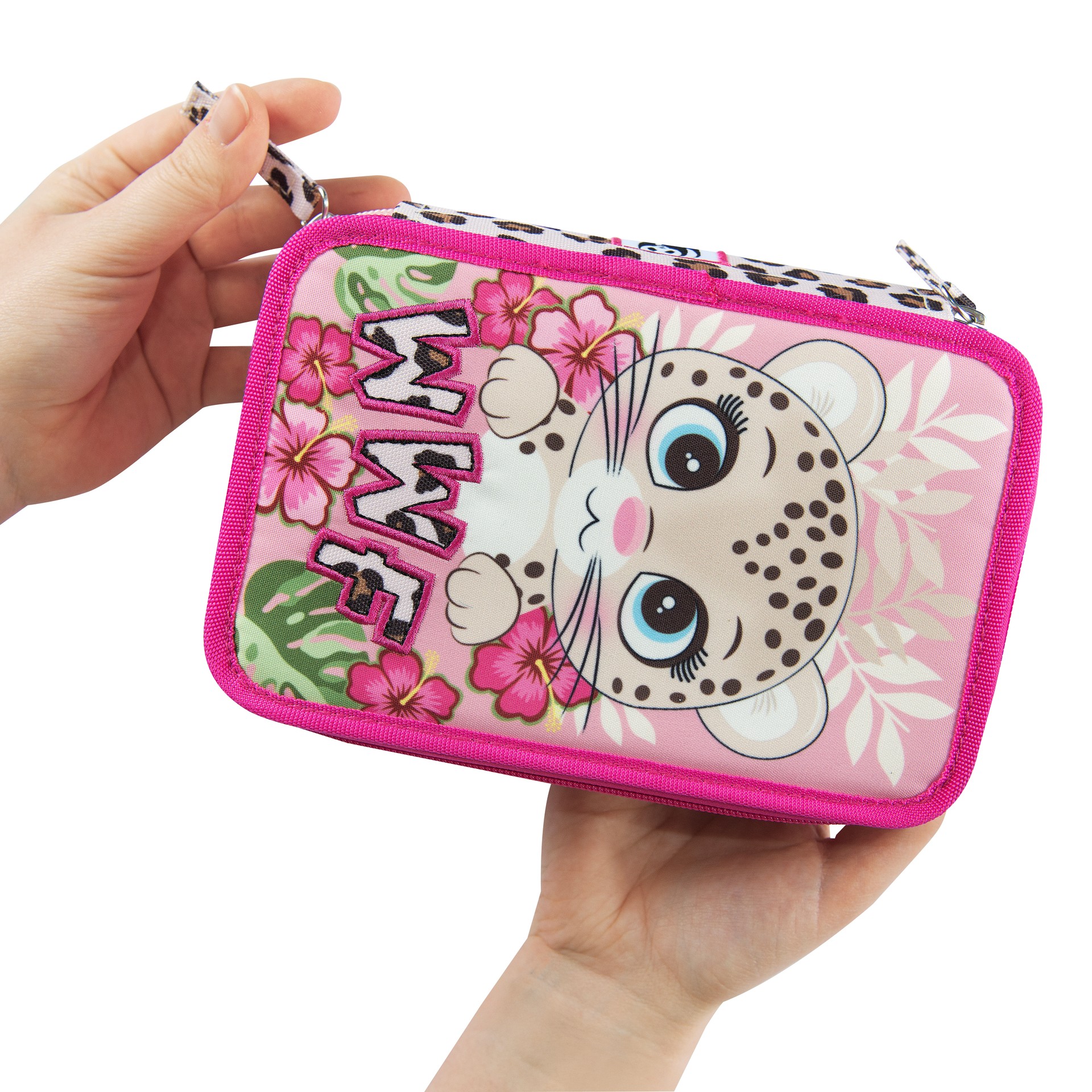 Astuccio 3 Zip Wwf Illustrato Leopardo - immagine 5