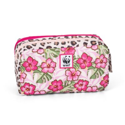 Alternative view of Astuccio Rettangolare 2 Zip Wwf Illustrato Leopardo