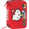 Astuccio Corredo 3 Zip Hello Kitty