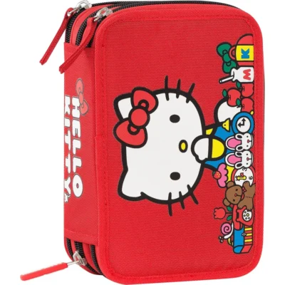 Astuccio Corredo 3 Zip Hello Kitty