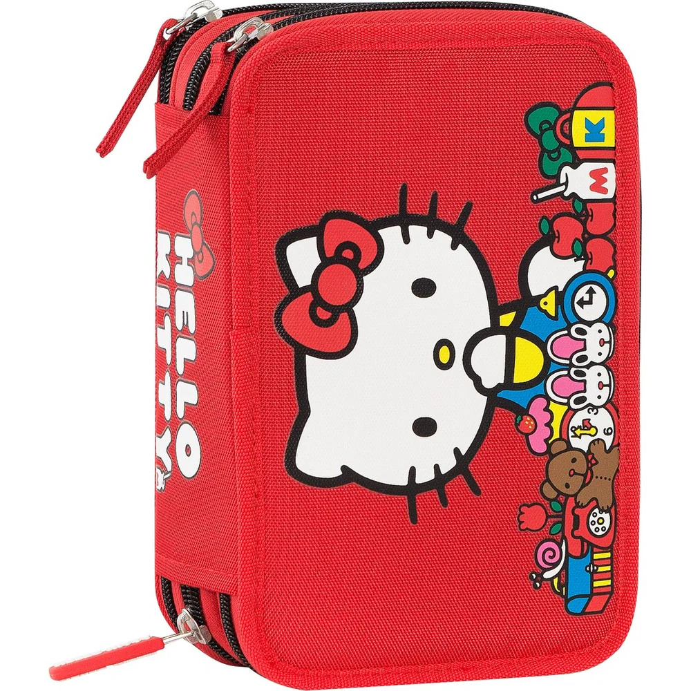 Astuccio Corredo 3 Zip Hello Kitty