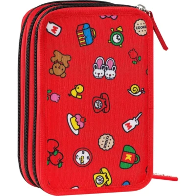 Alternative view of Astuccio Corredo 3 Zip Hello Kitty