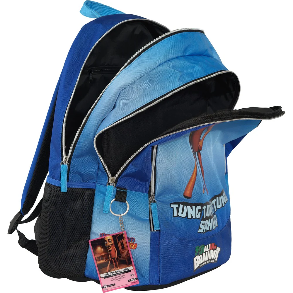 Zaino Scuola Organizzato Tung Tung Skifidol Italian Brainrot - immagine 3
