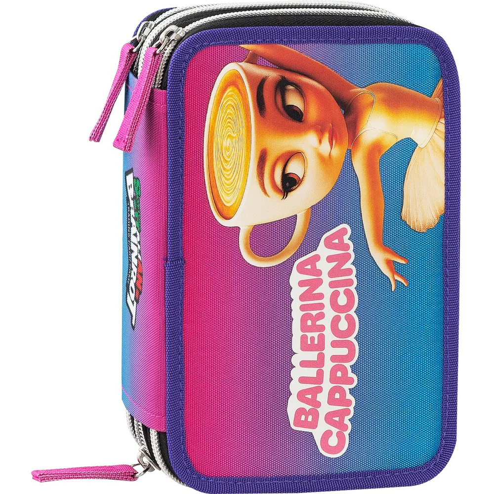 Astuccio Corredo 3 Zip Ballerina Skifidol Italian Brainrot