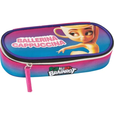 Astuccio Ovale Organizzato Ballerina Skifidol Italian Brainrot
