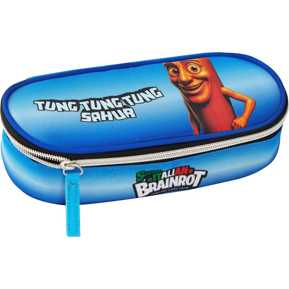 Astuccio Ovale Organizzato Tung Tung Skifidol Italian Brainrot