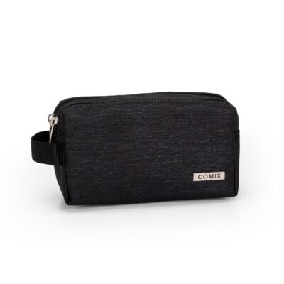 Astuccio 2 Zip Lurex Nero Comix