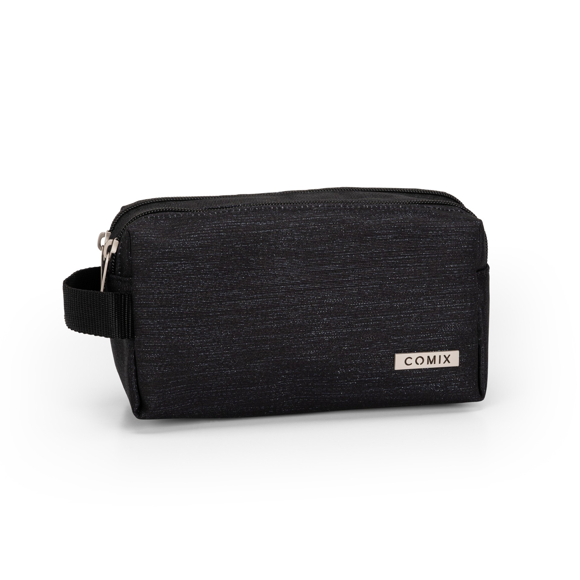 Astuccio 2 Zip Lurex Nero Comix