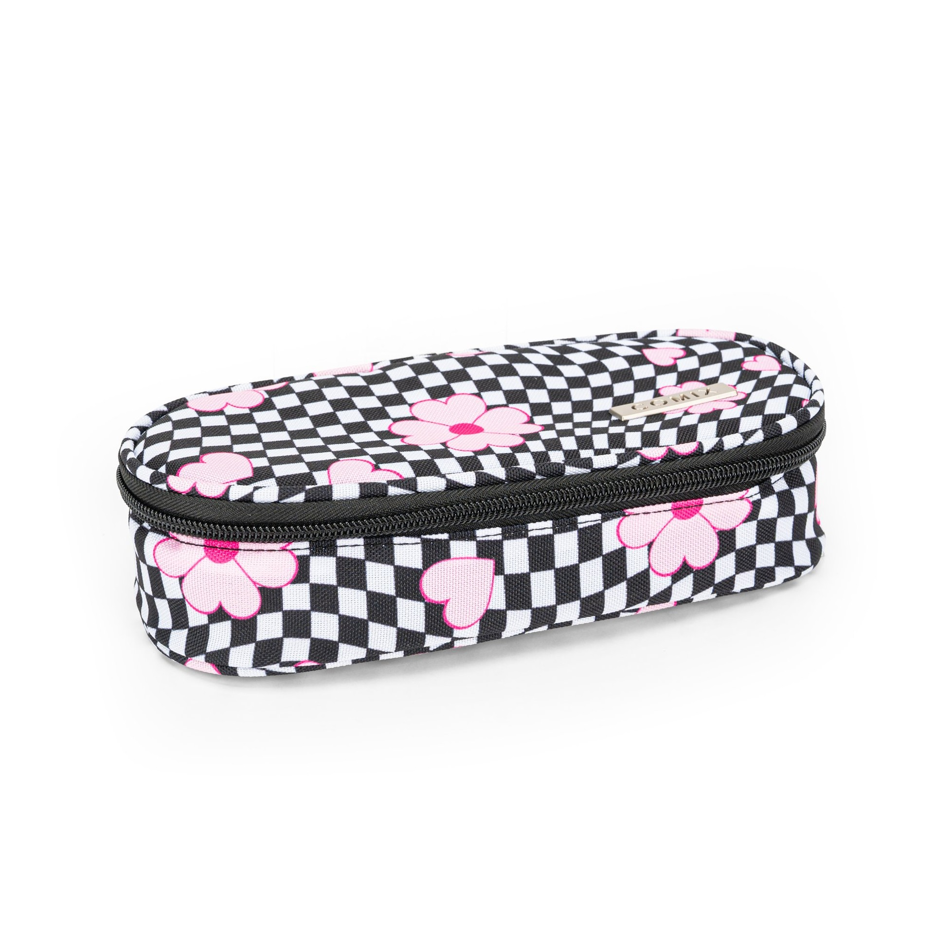 Astuccio Ovale Organizzato Allover Flower Check Comix