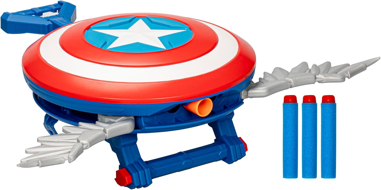Capitan America Nwo Scudo Nerf Roleplay F9302 - immagine 2