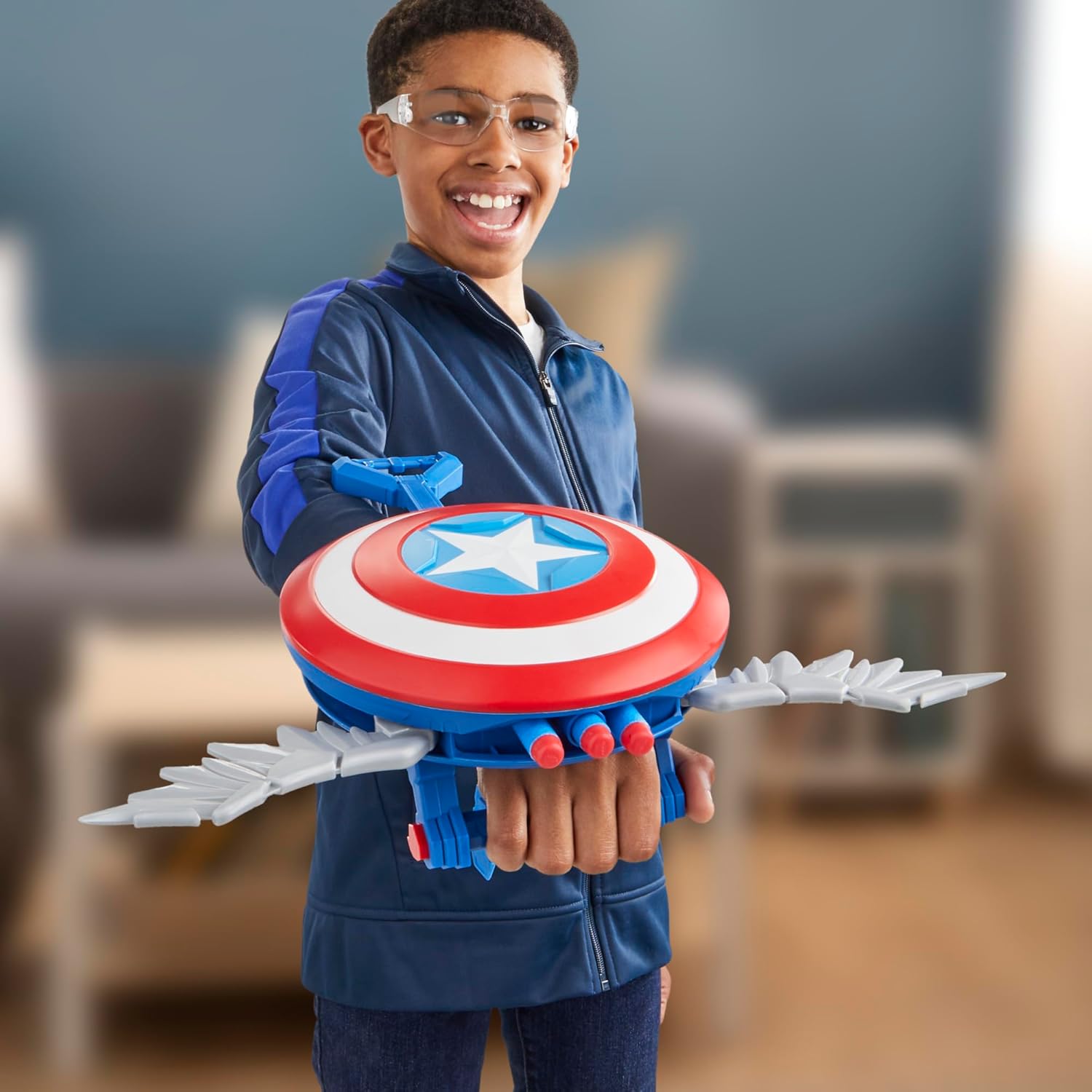 Capitan America Nwo Scudo Nerf Roleplay F9302 - immagine 3