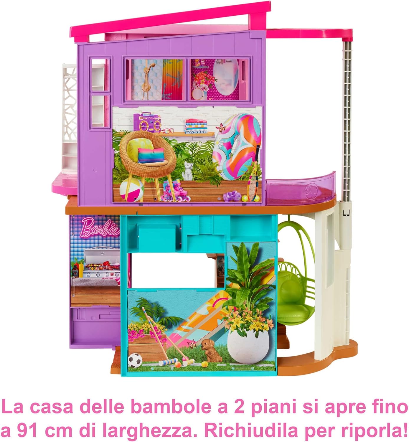 Barbie Casa Di Malibu New Hcd50 Canvass - immagine 4