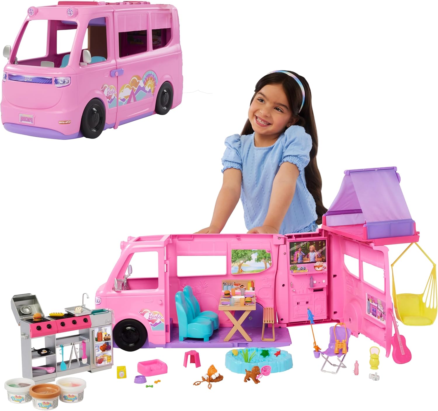 Barbie New Camper Dei Sogni Hrj78 - immagine 3