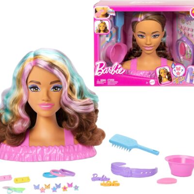 Barbie Testa Deluxe Styling Castana Jfg82 Off