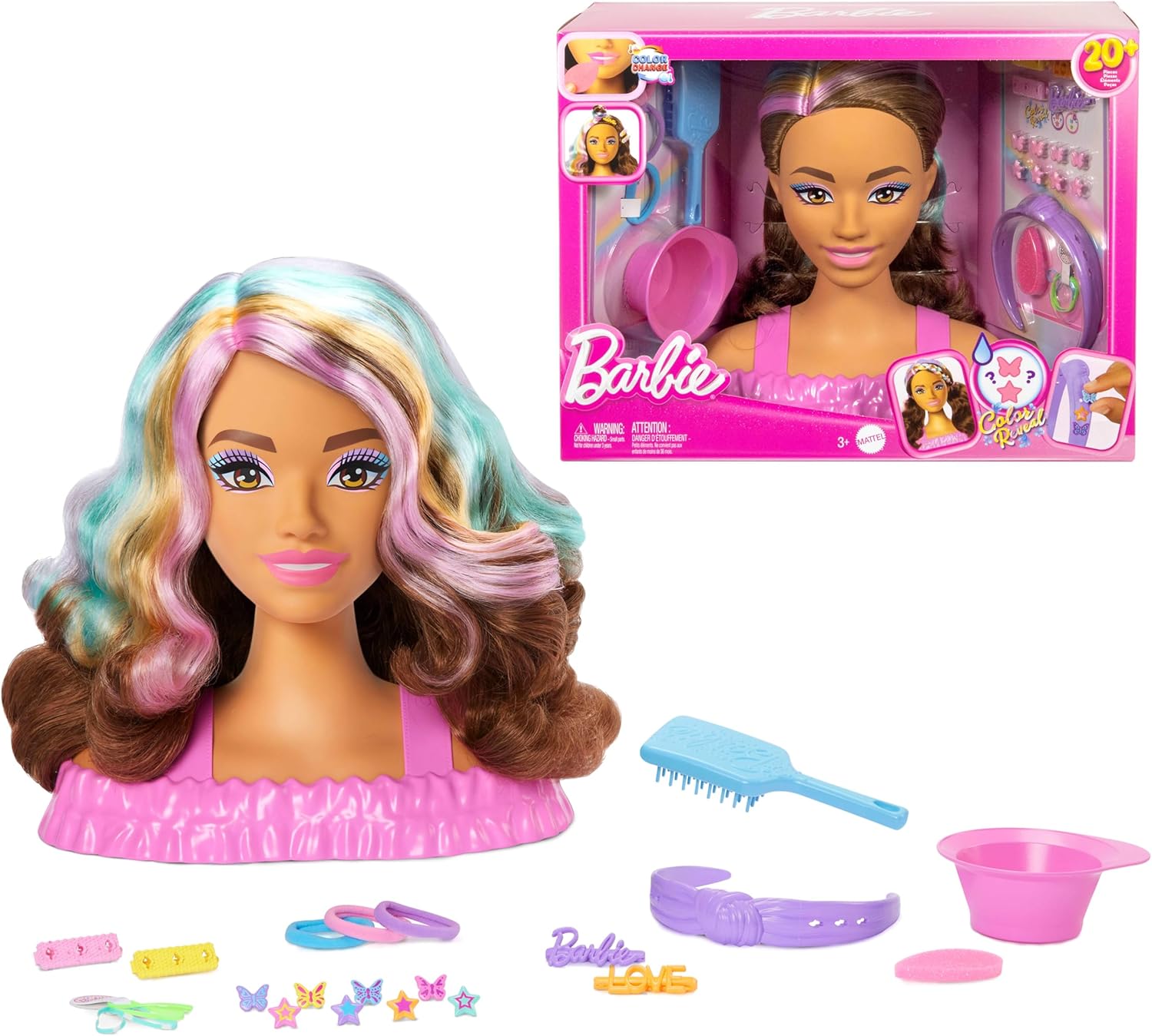 Barbie Testa Deluxe Styling Castana Jfg82 Off