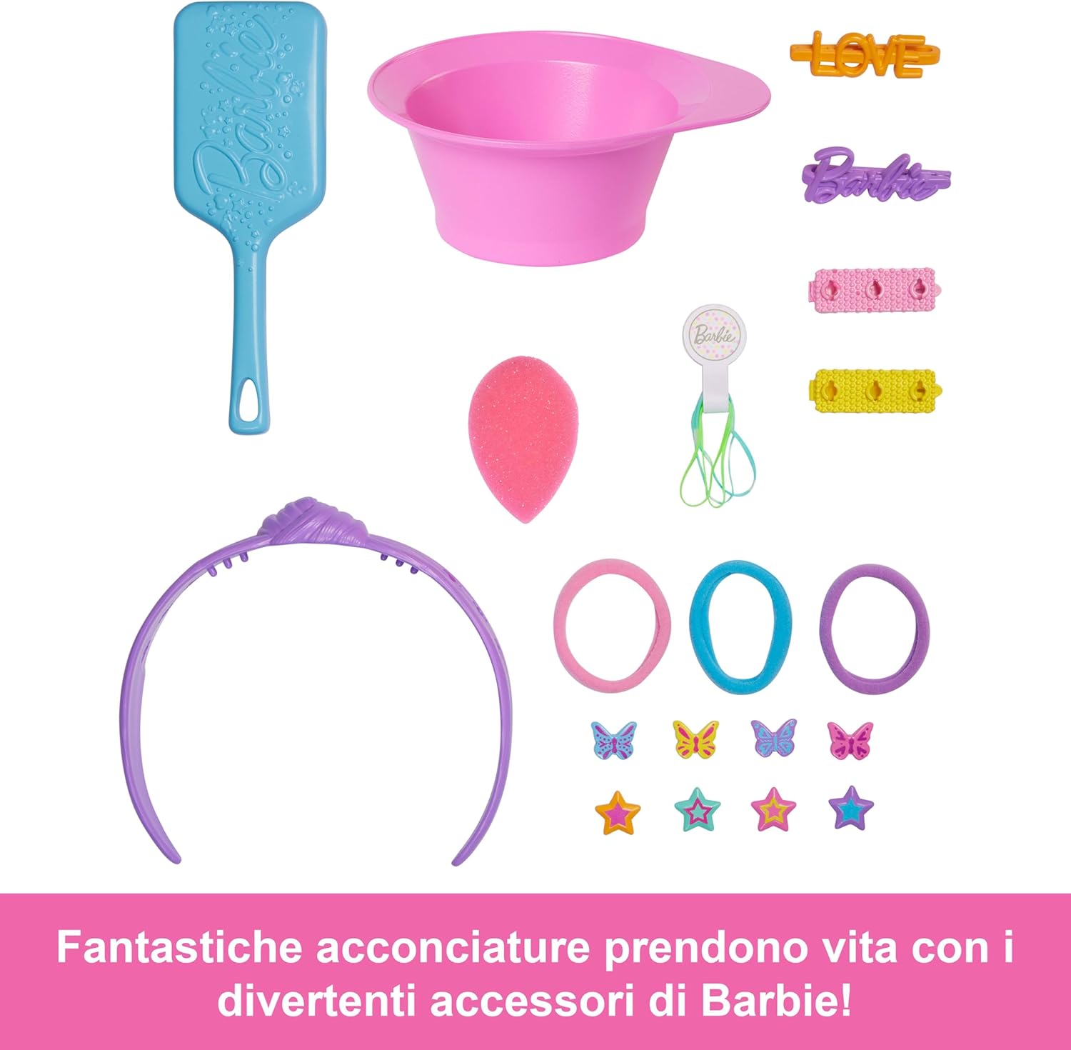 Barbie Testa Deluxe Styling Castana Jfg82 Off - immagine 4