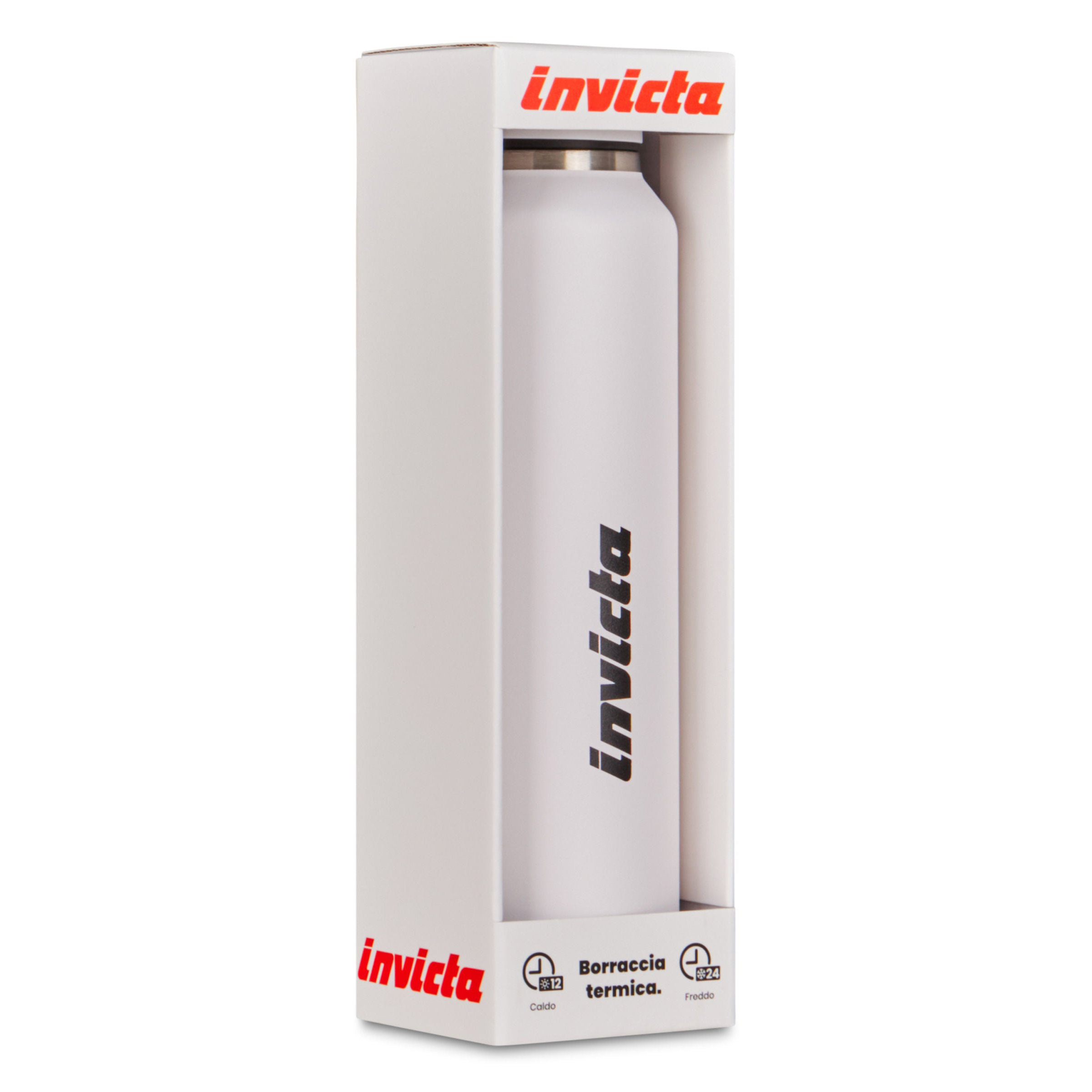 Bottle Slim Plain Invicta Borracce Bianca - immagine 2