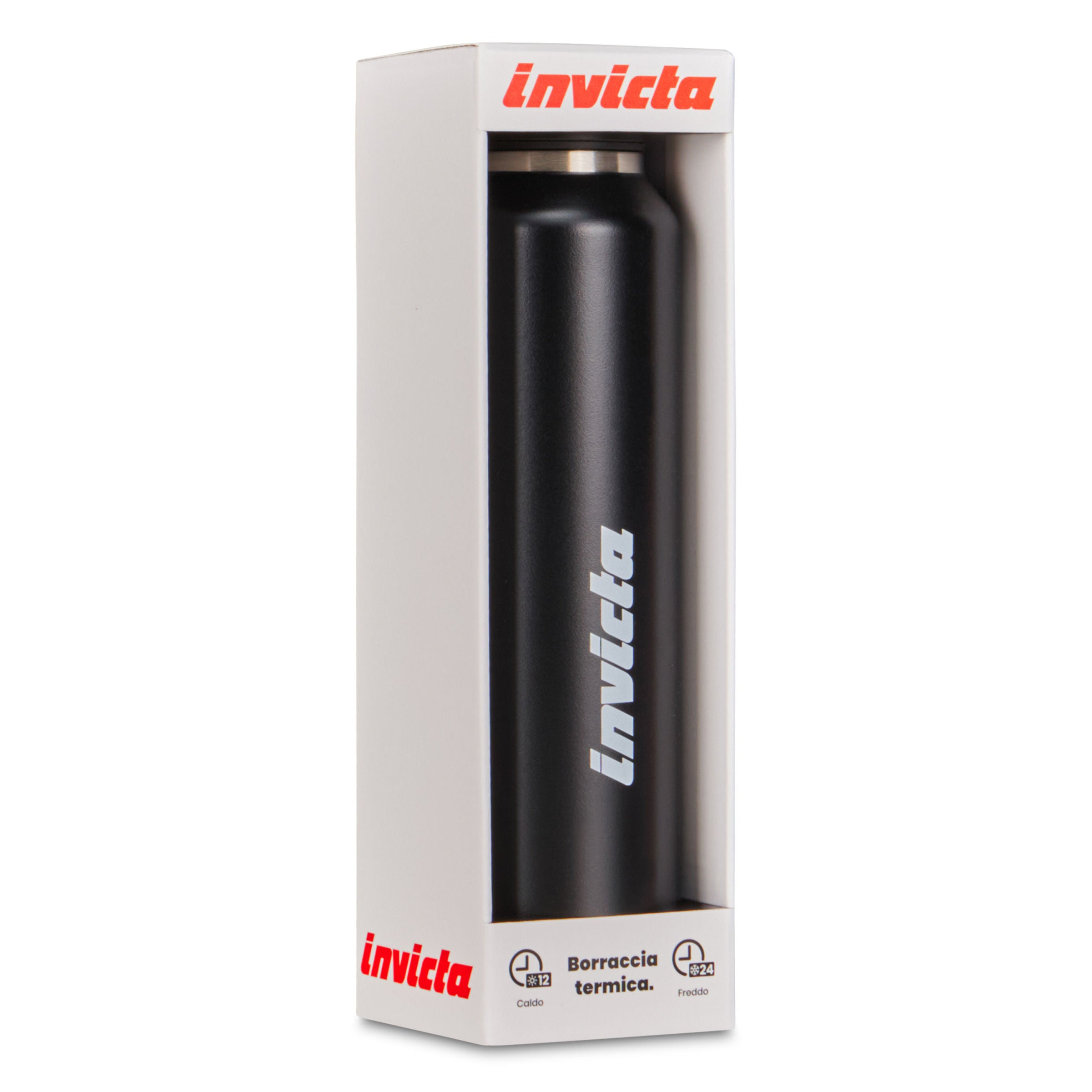 Bottle Slim Plain Invicta Borracce Nera - immagine 2