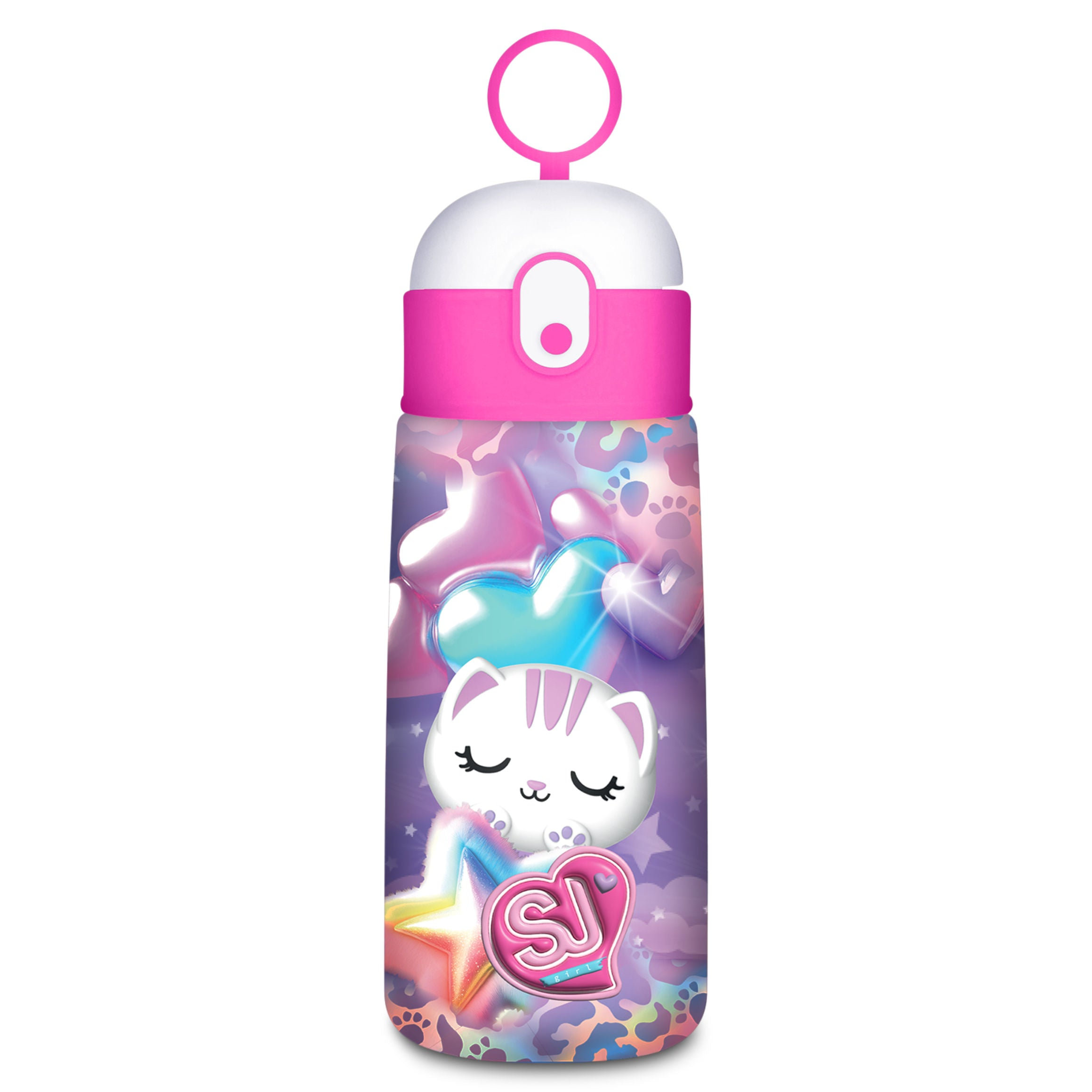 Borraccia Con Cannuccia Sj Gang Girl Cat