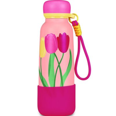 Bottle Con Laccetto Fiori Cartomania Chill & Refill