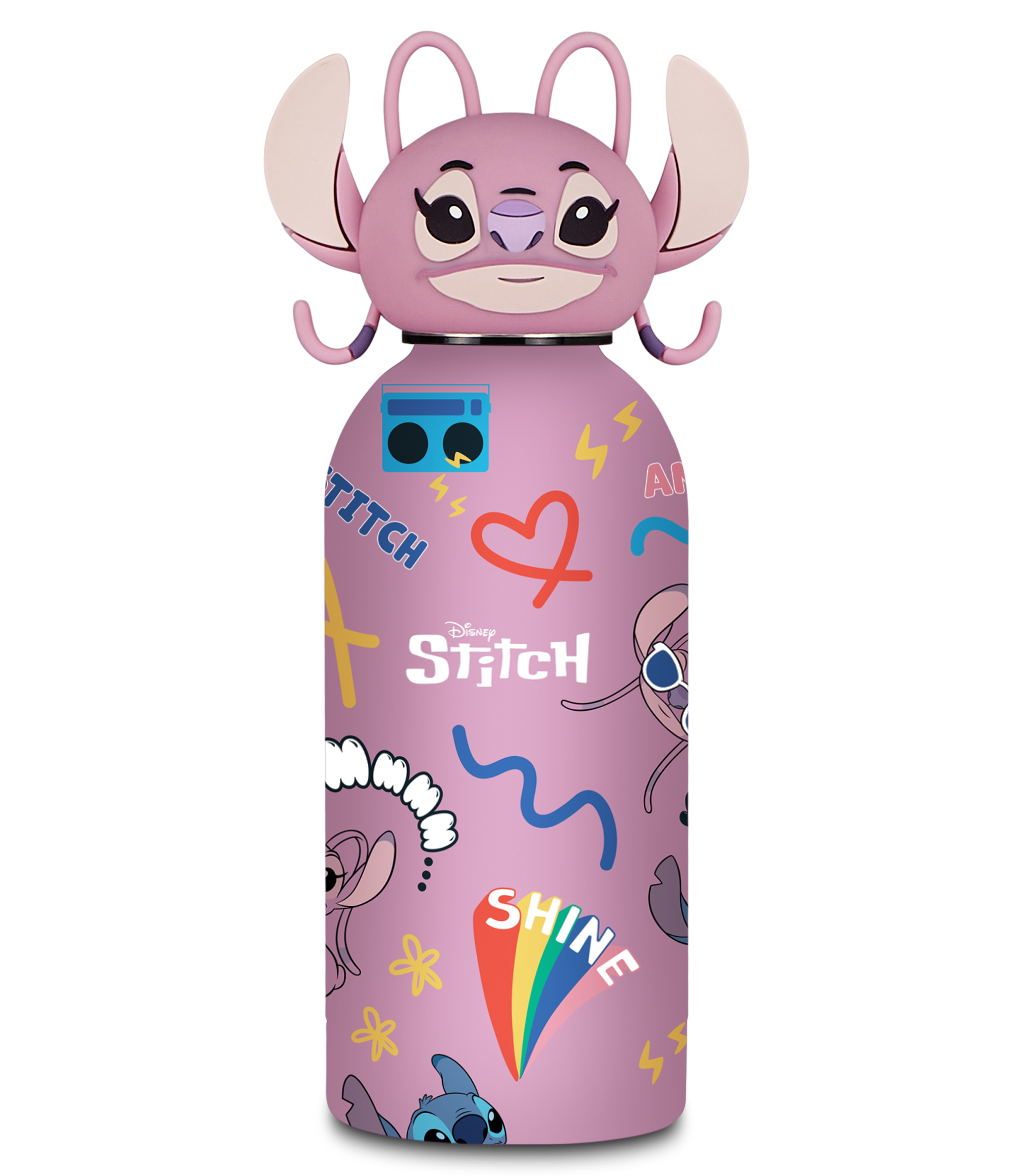 Bottle Con Tappo Sagomato Angel Lilo & Stitch