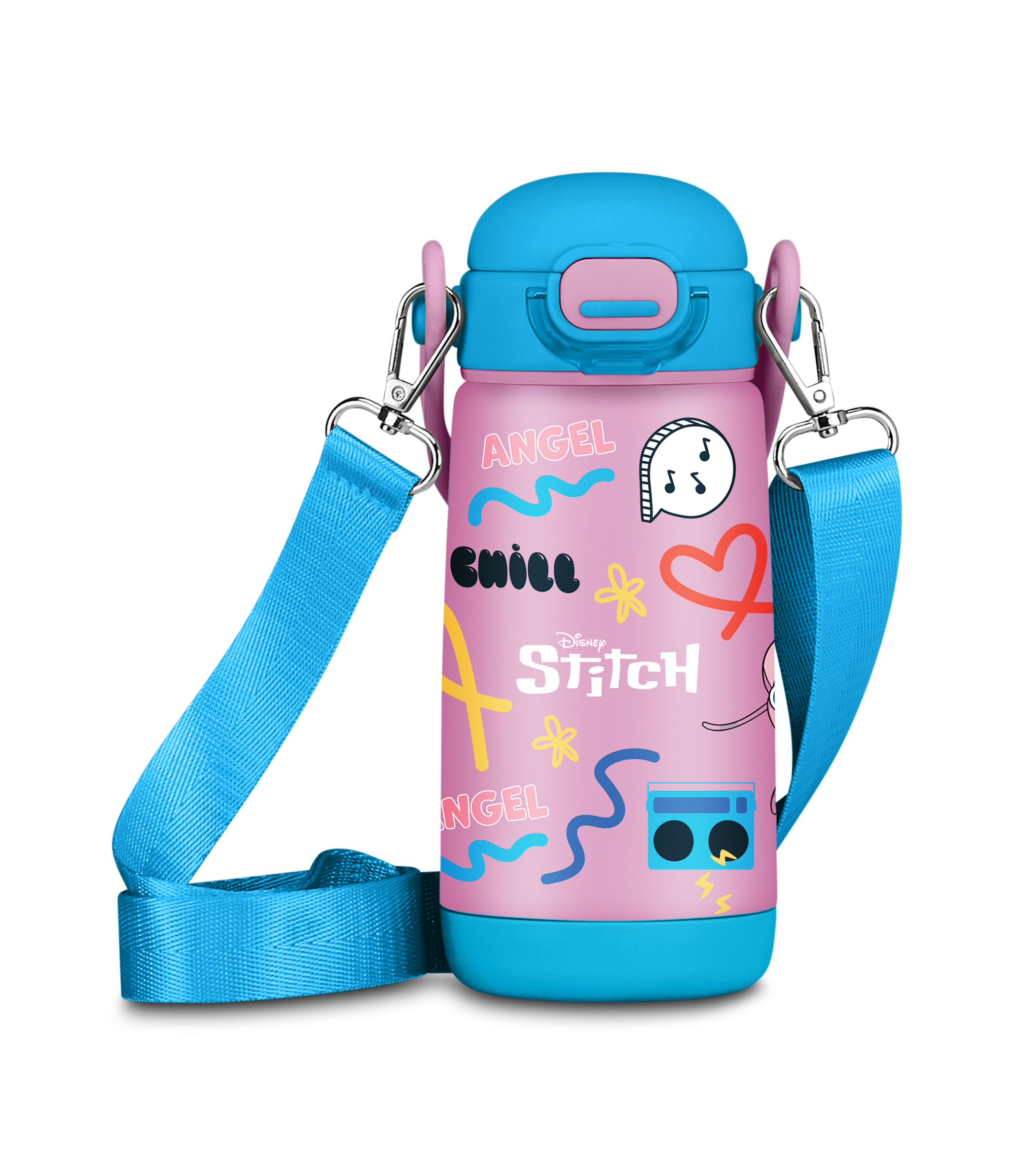 Bottle Kid Con Tracolla Angel Lilo & Stitch