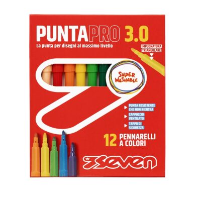 Pennarelli Puntapro 3.0 - Scatola Da 12 Pz Seven